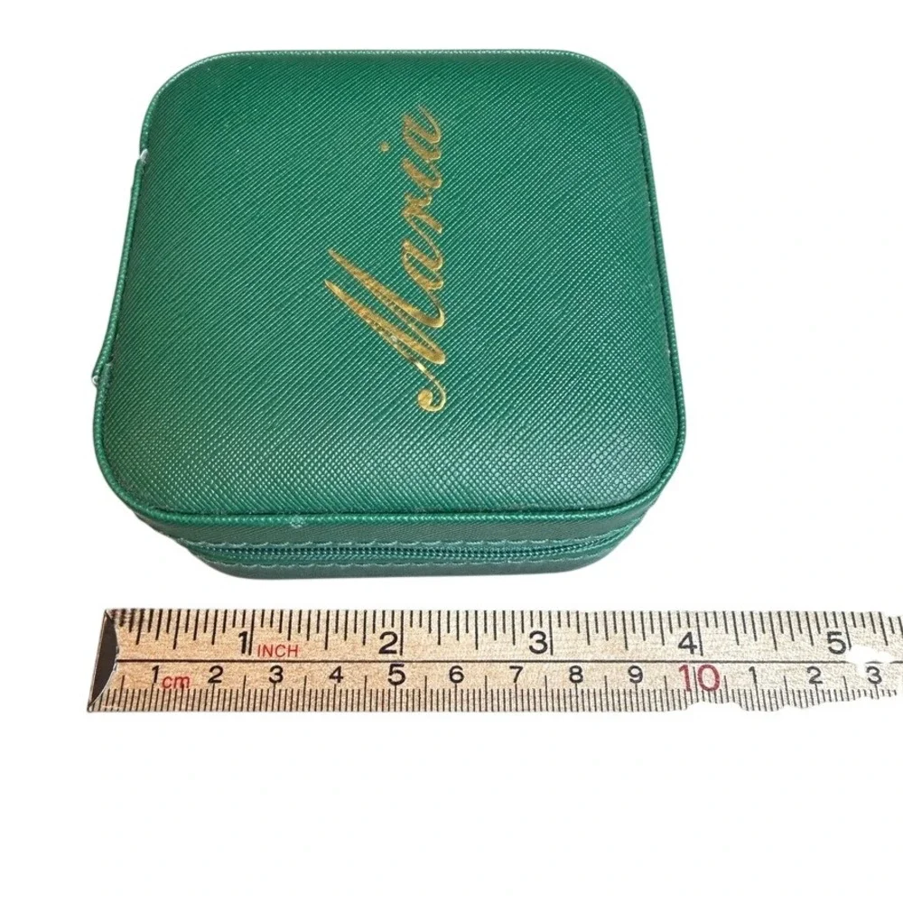 Green‎ Maria Jewelry Travel Case Green Organizer Vacation Travel Gift Jewelry